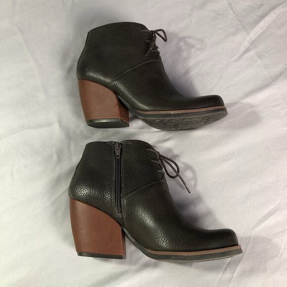 Korks Kork-Ease ROANA Ankle Booties Leather Boots Women's Brown Lace-Up Size 7M - Picture 10 of 10